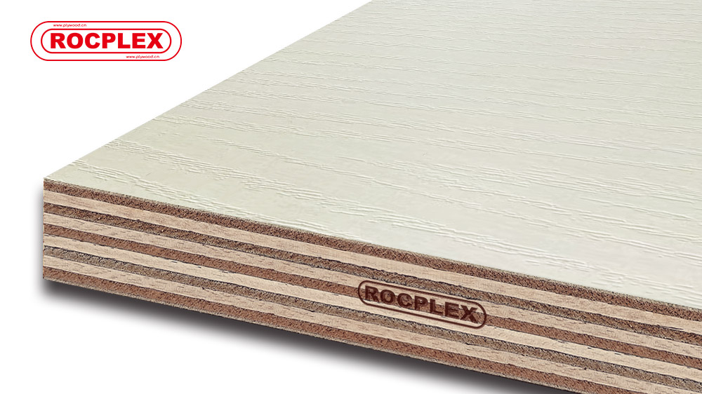 ROCPLEX white melamine faced plywood